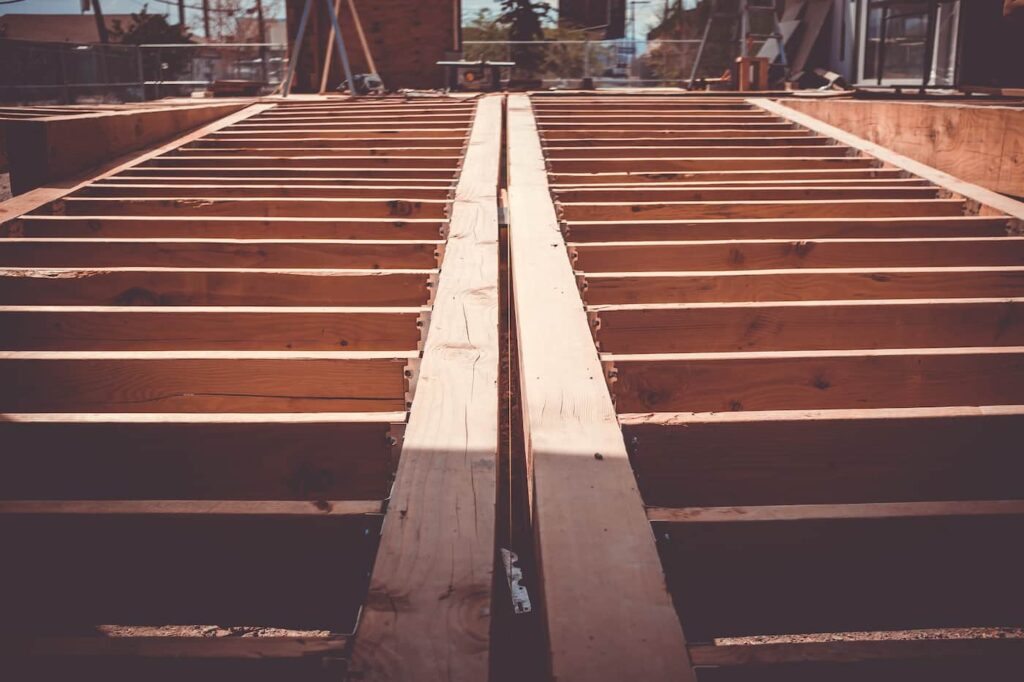 contractors work on a construction site