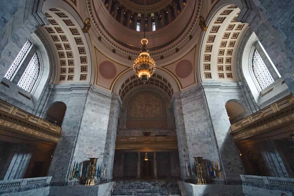 The Washington State Capitol Building where HB 1593 was recently passed